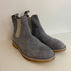 Civil Regime Mens EU 41 / US 8 Grey Suede Pull On Chelsea Desert Boots